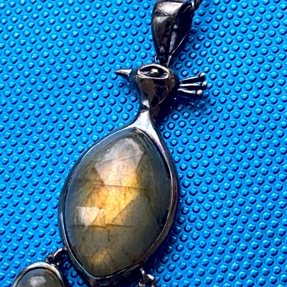 Clyde Duneier sterling silver Labradorite Peacock - Picture 6 of 9
